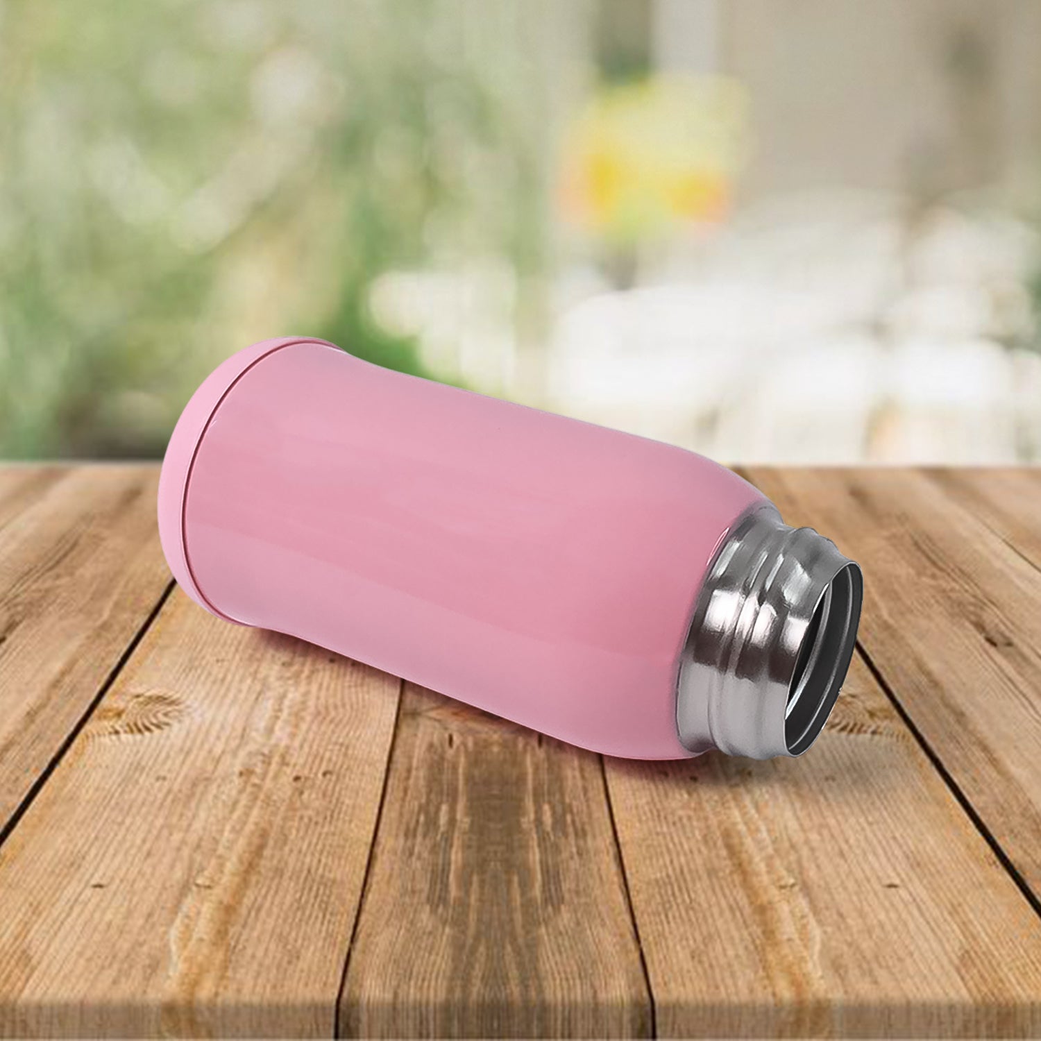 Thermos Steel Double Wall Vacuum Bottle With Cover  Strap 600ml Approx Thermos Steel Double Wall Vacuum Bottle With Cover  Strap 600ml Approx